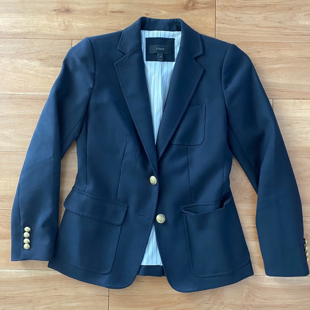 Navy J Crew Blazer - Size 4